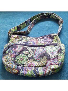 Vera Bradley Blue Rhapsody Retired Fall 2009 Crossbody  Handbag